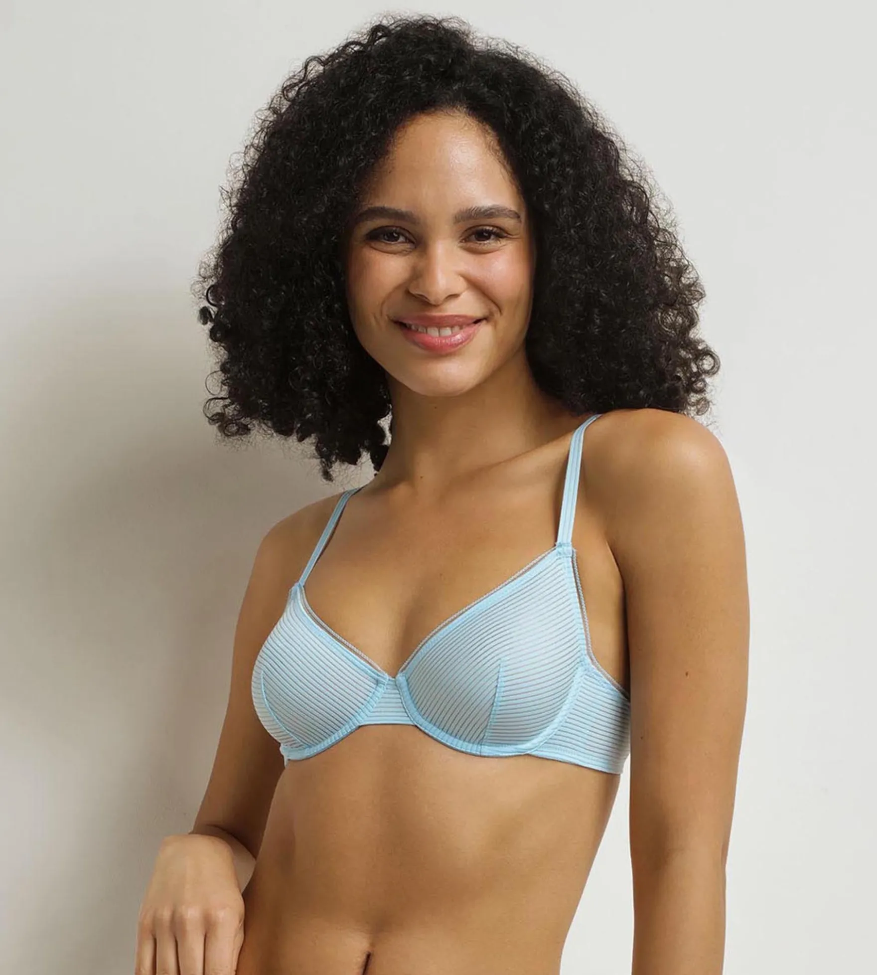 Soutien-gorge corbeille Bleu Dim x Ines de La Fressange