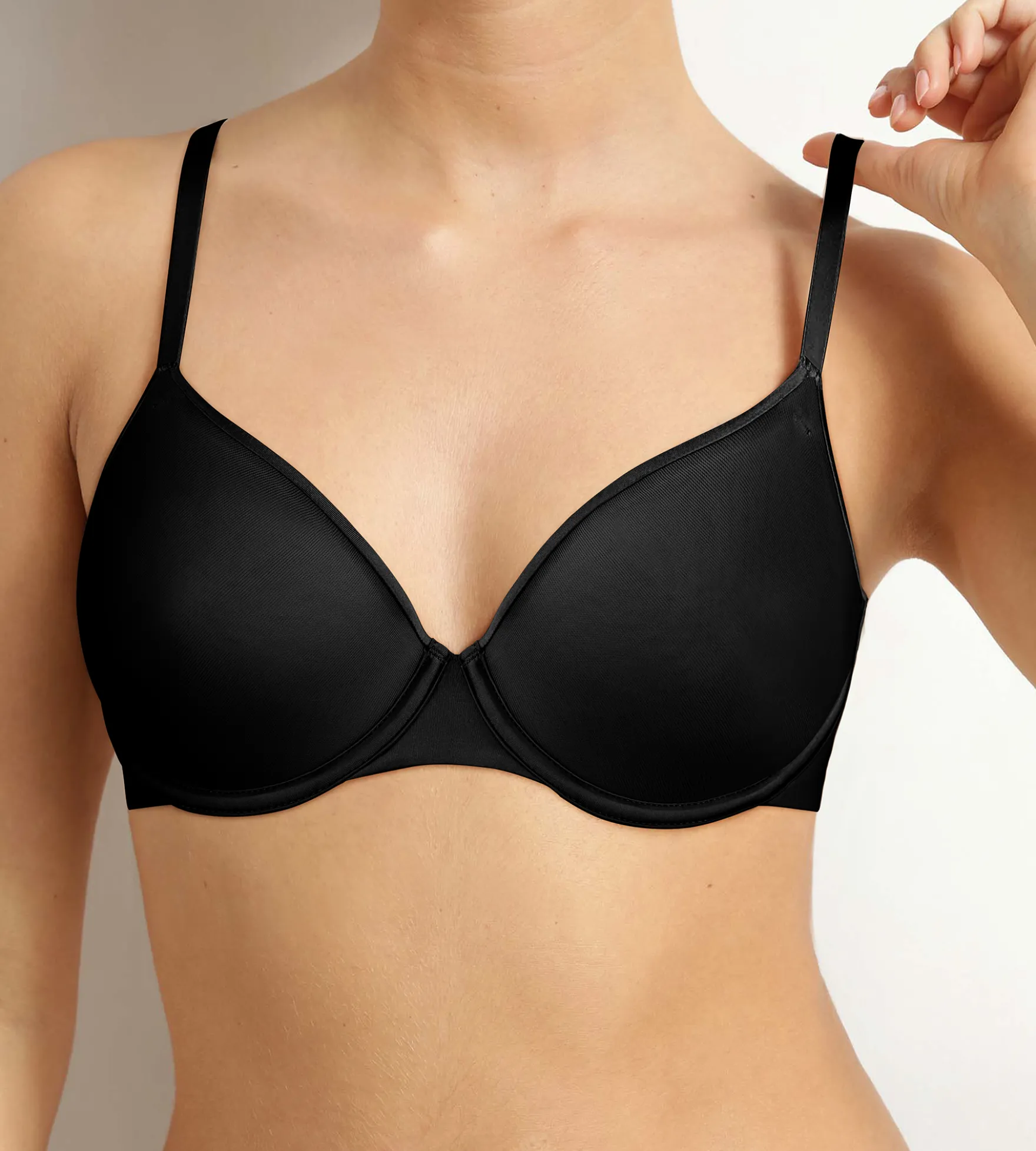 Soutien-gorge corbeille en microfibre Noir Dim Invisible