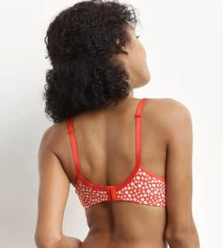 Soutien-gorge emboitant avec armatures Rouge à fleurs Generous Dim