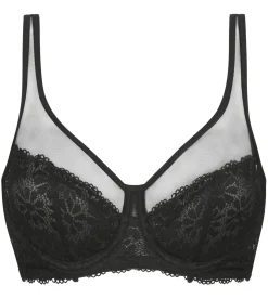 Soutien-gorge emboitant dentelle fleurs Noir Generous Édition Limitée