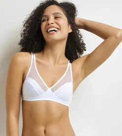 Soutien-gorge emboitant sans armatures blanc Generous Dim