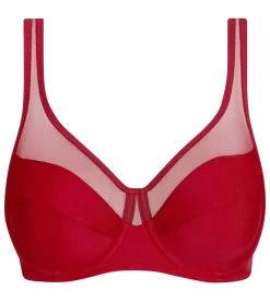 Soutien-gorge emboîtant à armatures bois rouge Generous Classic