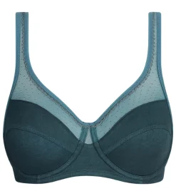 Soutien-gorge emboîtant avec armatures Vert Hydro Generous Coton Bio