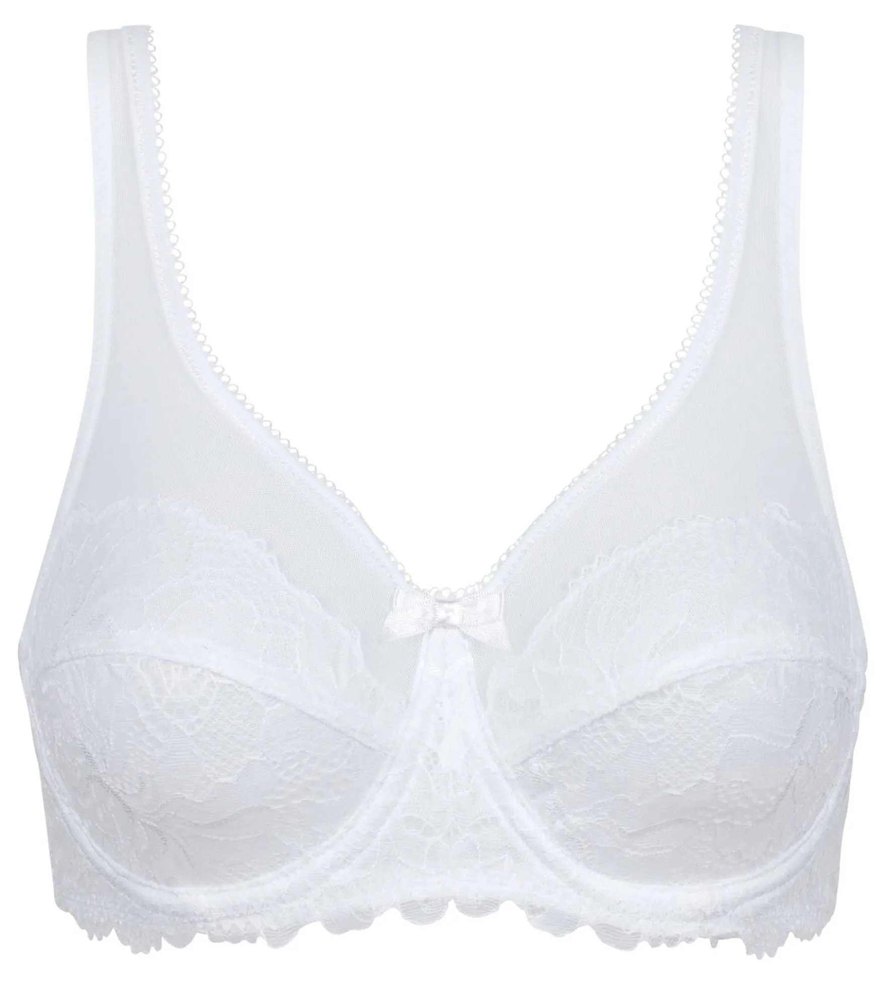 Soutien-Gorge emboîtant blanc en dentelle Generous Essentiel