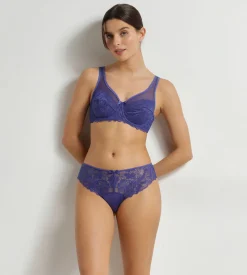 Soutien-gorge emboîtant bleu en dentelle Generous Essentiel