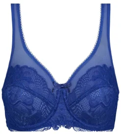 Soutien-gorge emboîtant en dentelle Bleu Stellaire Generous Essentiel
