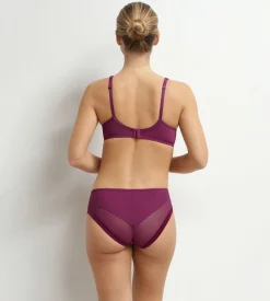 Soutien-gorge emboîtant en microfibre et tulle à pois Generous