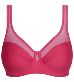 Soutien-gorge emboîtant en microfibre et tulle Framboise Generous