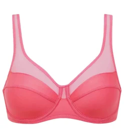 Soutien-gorge emboîtant en microfibre et tulle Grenadine Dim Generous