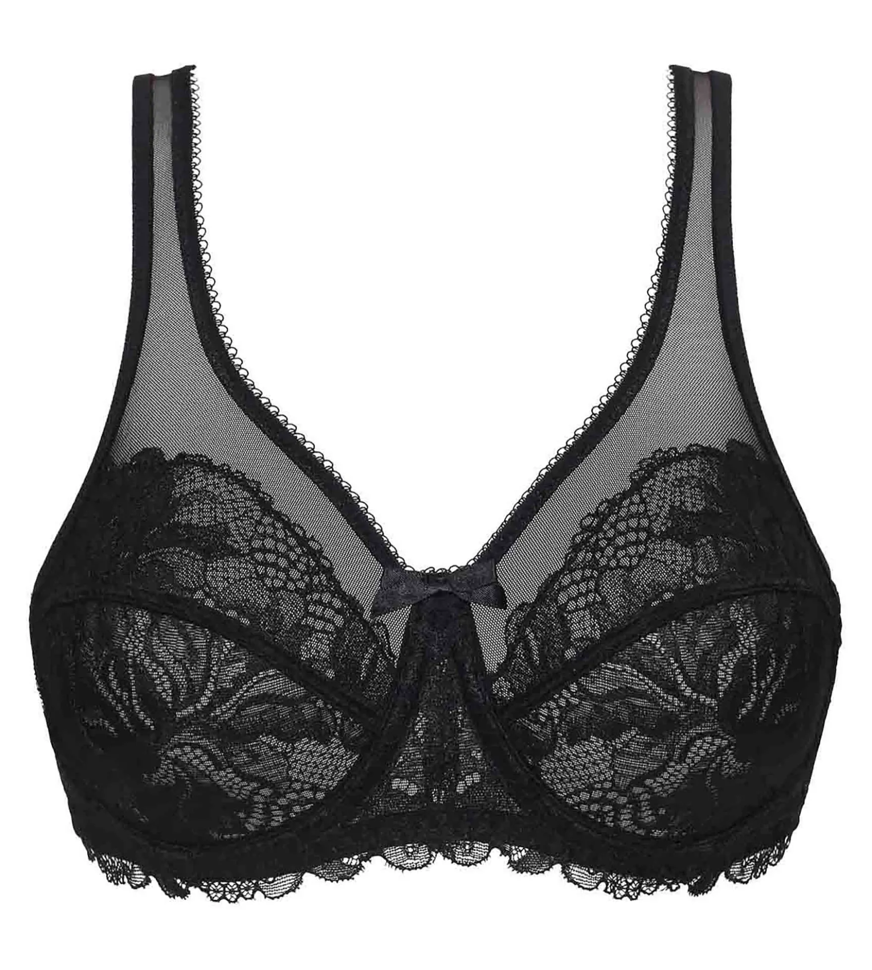 Soutien-Gorge emboîtant noir en dentelle Generous Essentiel
