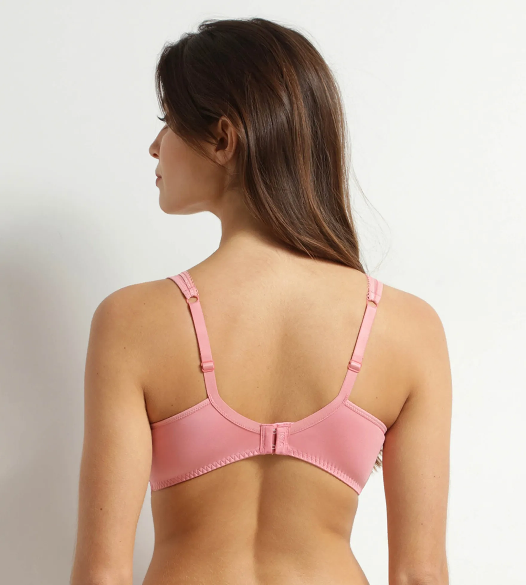 Soutien-gorge emboîtant rose en dentelle Generous Essentiel