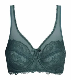 Soutien-gorge emboîtant vert en dentelle Generous Essentiel