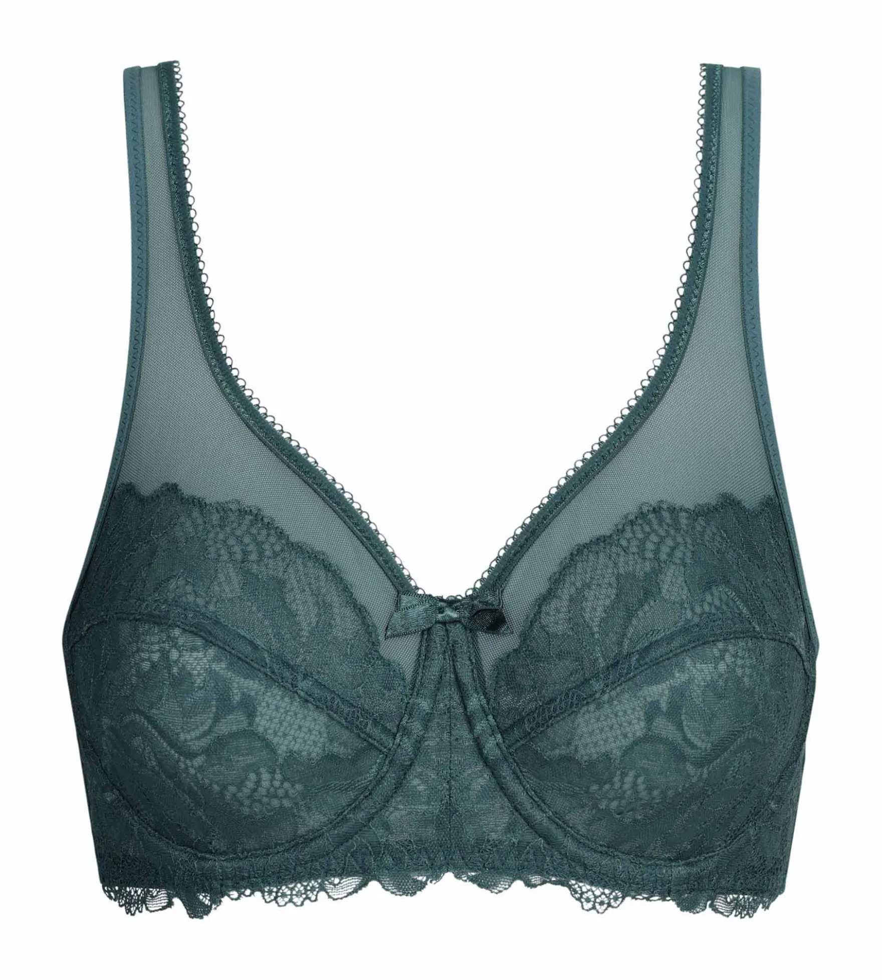 Soutien-gorge emboîtant vert en dentelle Generous Essentiel