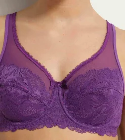Soutien-Gorge emboîtant Violet en dentelle Generous Essentiel