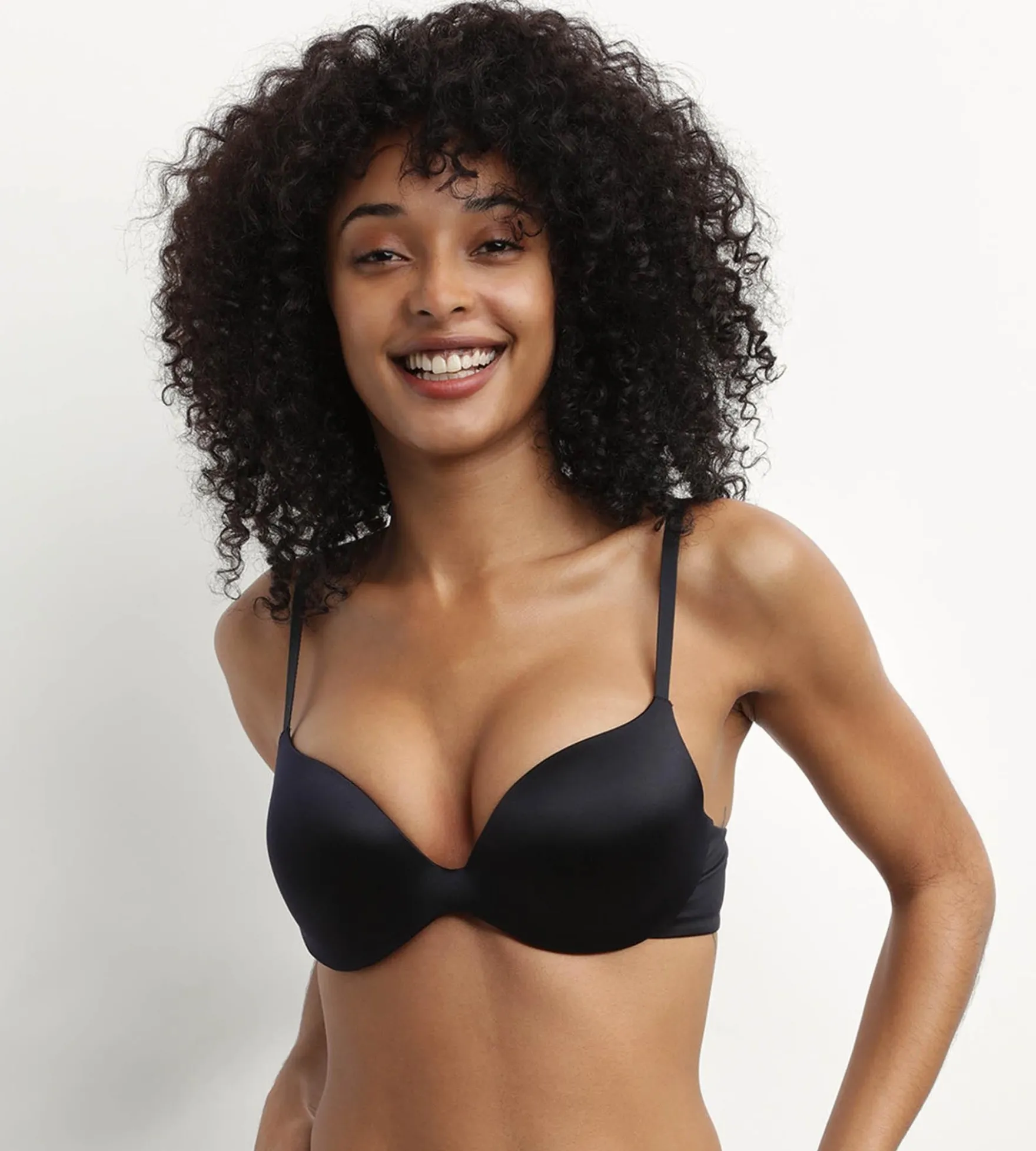 Soutien-gorge femme push-up microfibre Noir Dim Comfort Collection