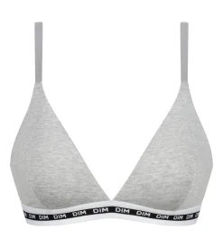 Soutien-gorge femme triangle sans armature Gris Chiné Dim Icons