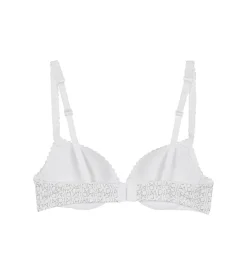 Soutien-gorge fille à armatures blanc imprimé logo Dim Touch