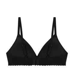 Soutien-gorge fille sans armature microfibre et dentelle Noir Daily
