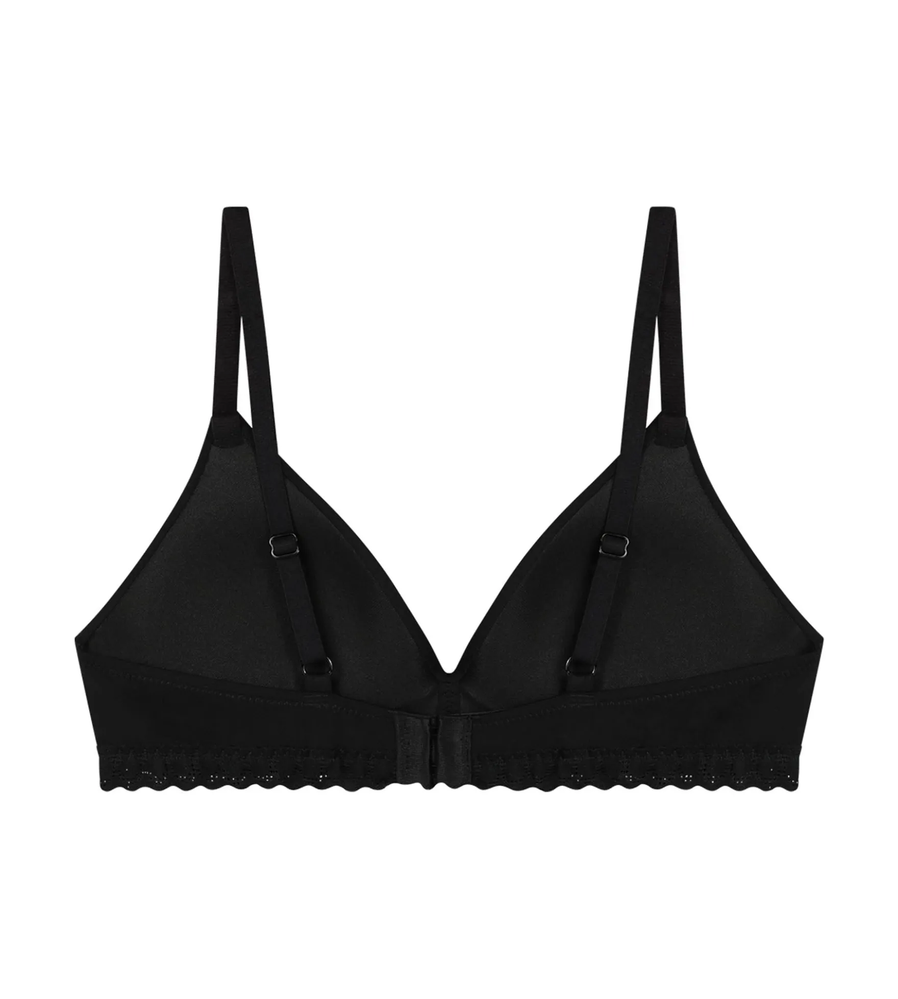Soutien-gorge fille sans armature microfibre et dentelle Noir Daily