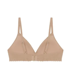 Soutien-gorge fille sans armature microfibre et dentelle Nude Daily