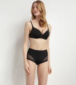 Soutien-Gorge Noir Push-Up en microfibre sans armatures InvisiFree