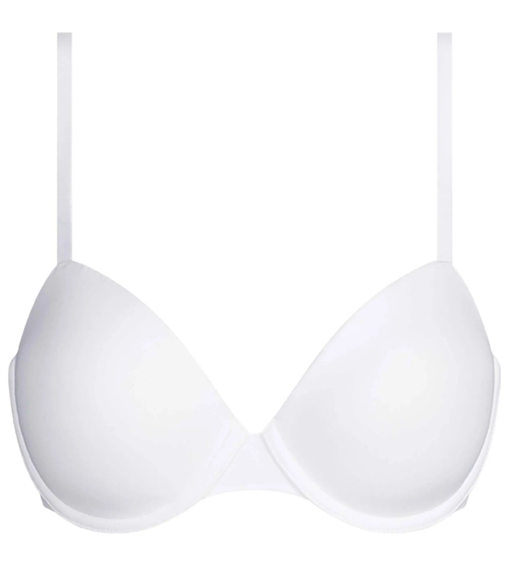 Soutien-gorge paddé à armatures en microfibre Blanc Dim Invisible