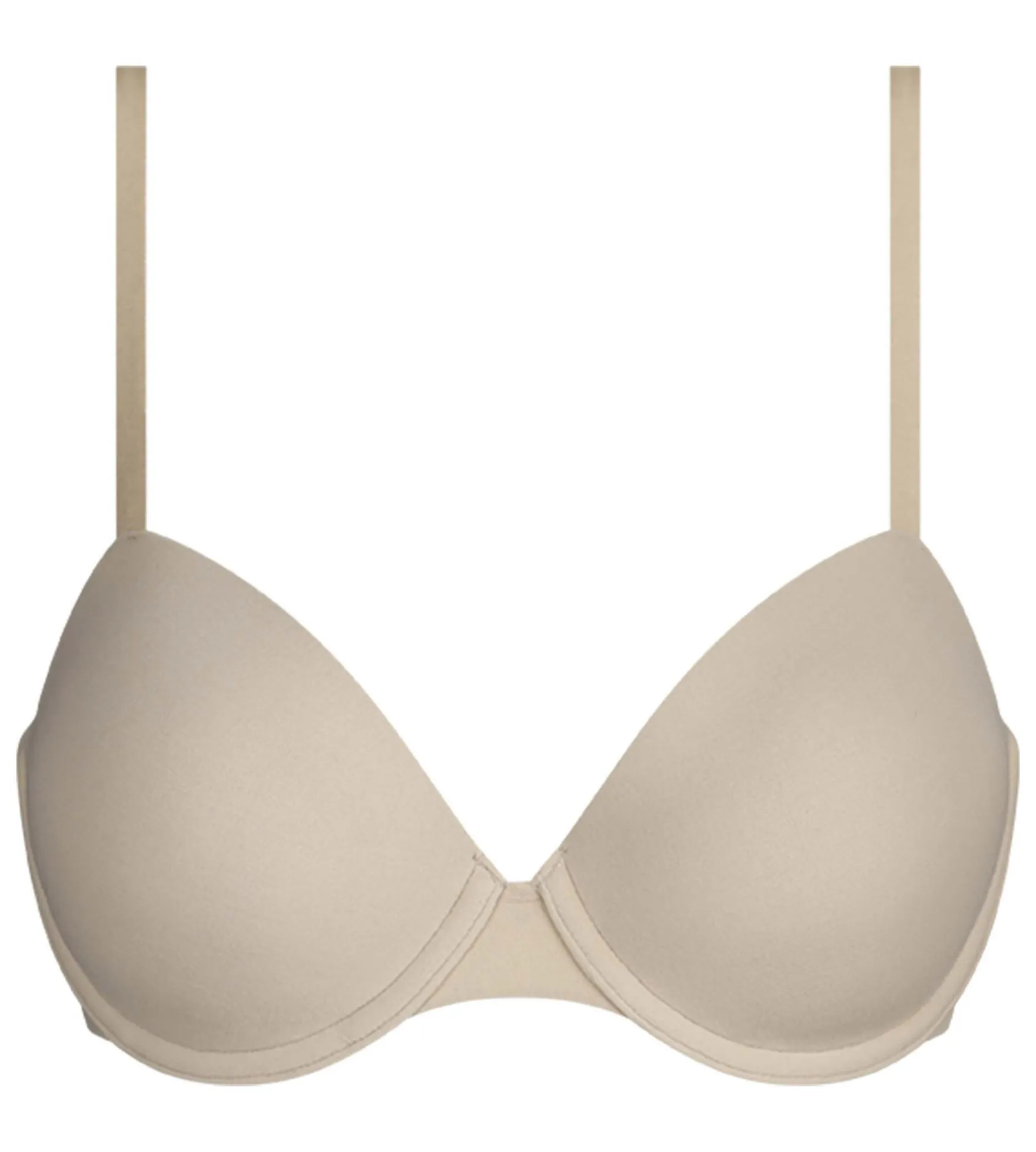 Soutien-gorge paddé à armatures en microfibre Nude Dim Invisible