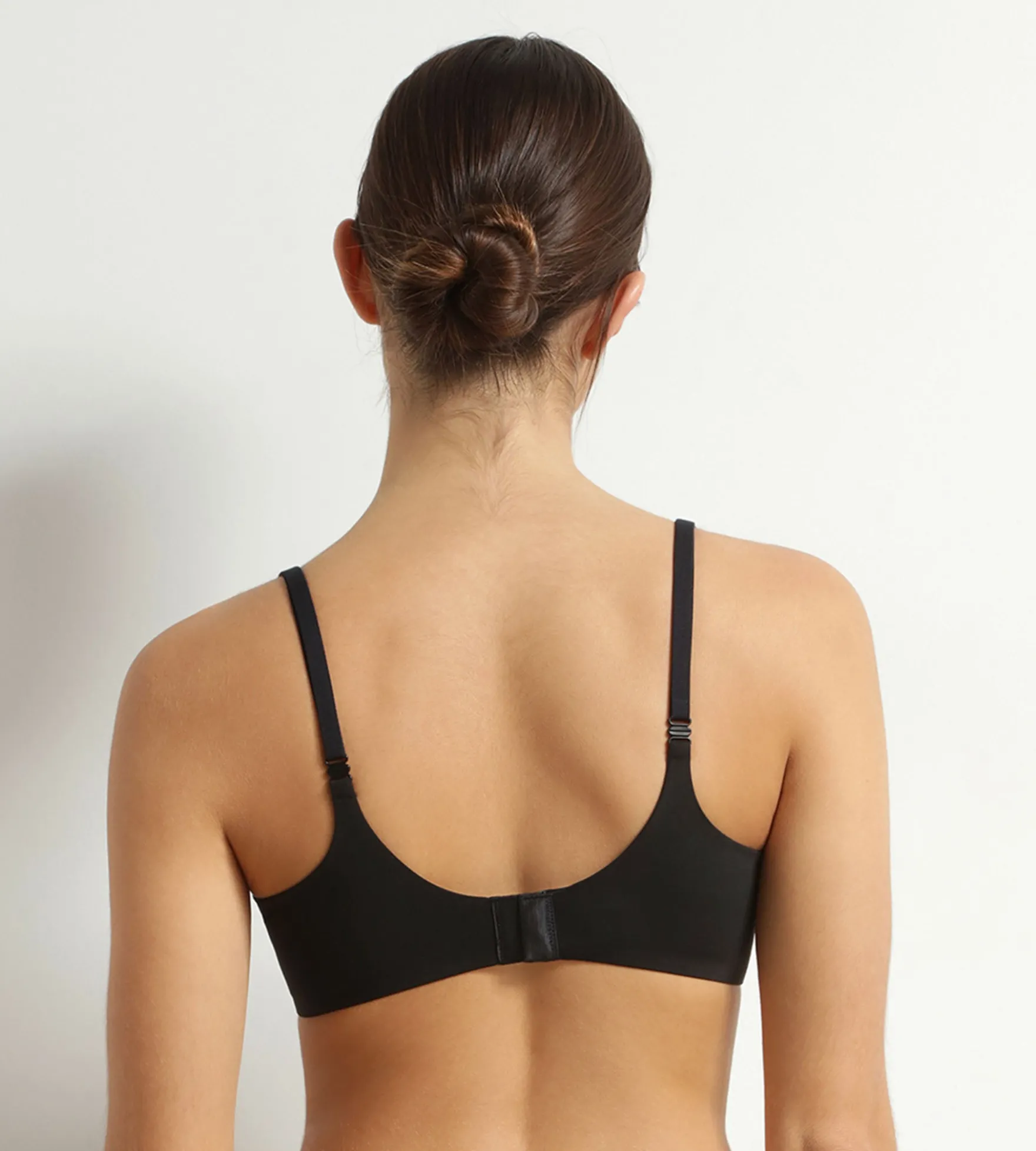 Soutien-gorge paddé à armatures en microfibre Noir Dim Invisible