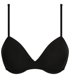 Soutien-gorge paddé à armatures en microfibre Noir Dim Invisible