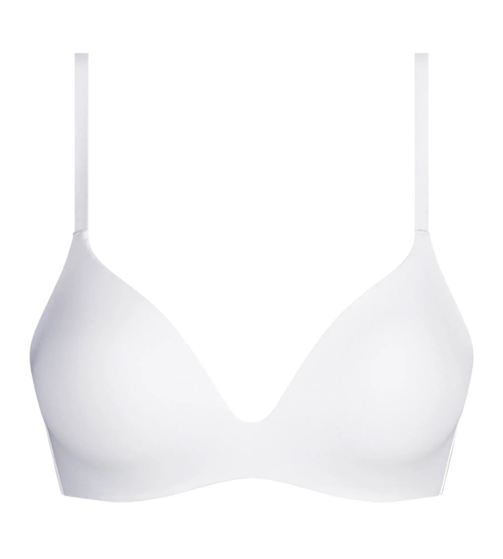Soutien-gorge paddé sans armature en microfibre Blanc Dim Invisible