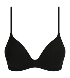 Soutien-gorge paddé sans armature en microfibre Noir Dim Invisible