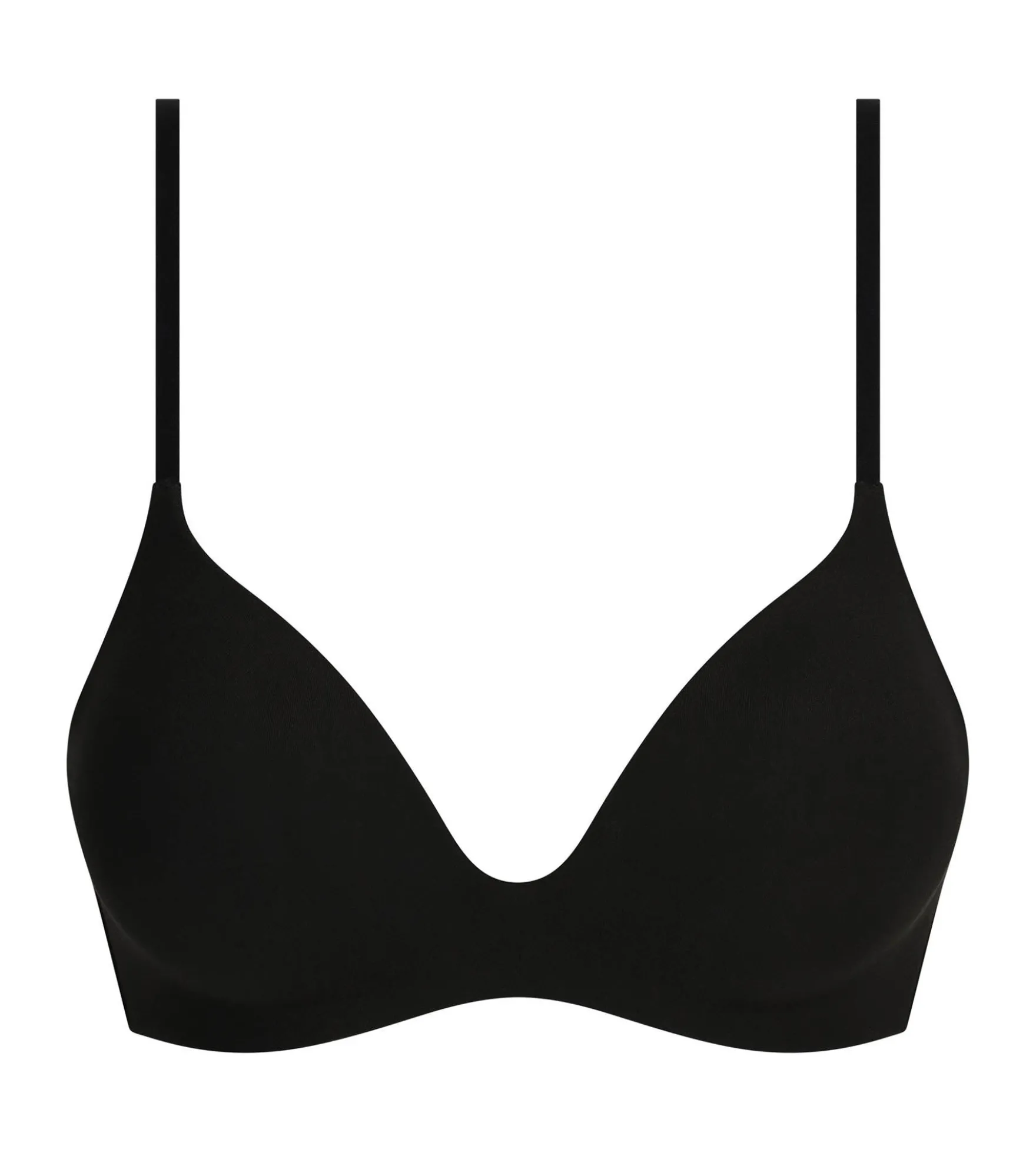 Soutien-gorge paddé sans armature en microfibre Noir Dim Invisible