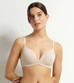 Soutien-gorge paddé sans armature en microfibre Nude Dim Invisible