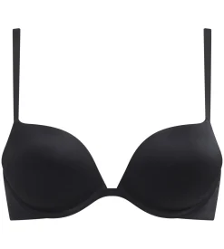 Soutien-gorge push up à armatures en microfibre Noire Dim Beyond Sexy