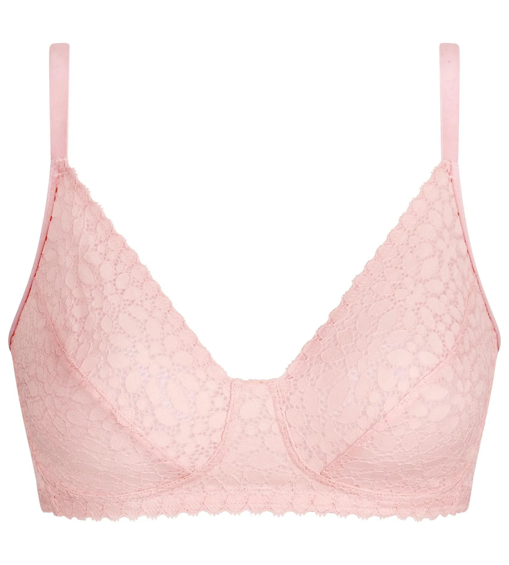 Soutien-gorge sans armatures rose pétale Daily Dentelle