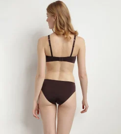 Soutien-gorge triangle ampliforme sans armatures marron InvisiFree Dim
