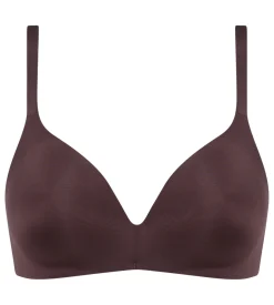 Soutien-gorge triangle ampliforme sans armatures marron InvisiFree Dim