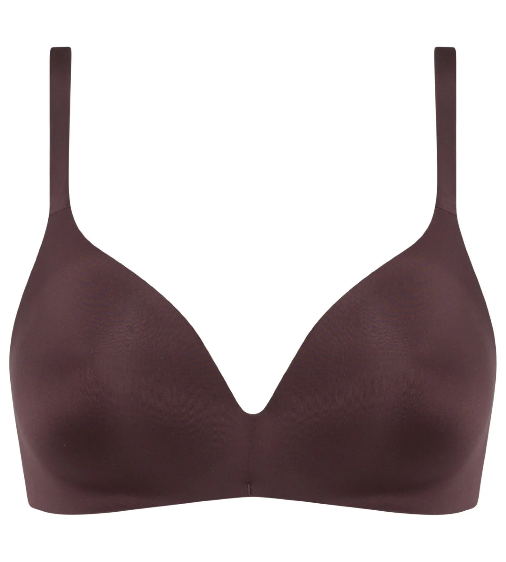 Soutien-gorge triangle ampliforme sans armatures marron InvisiFree Dim
