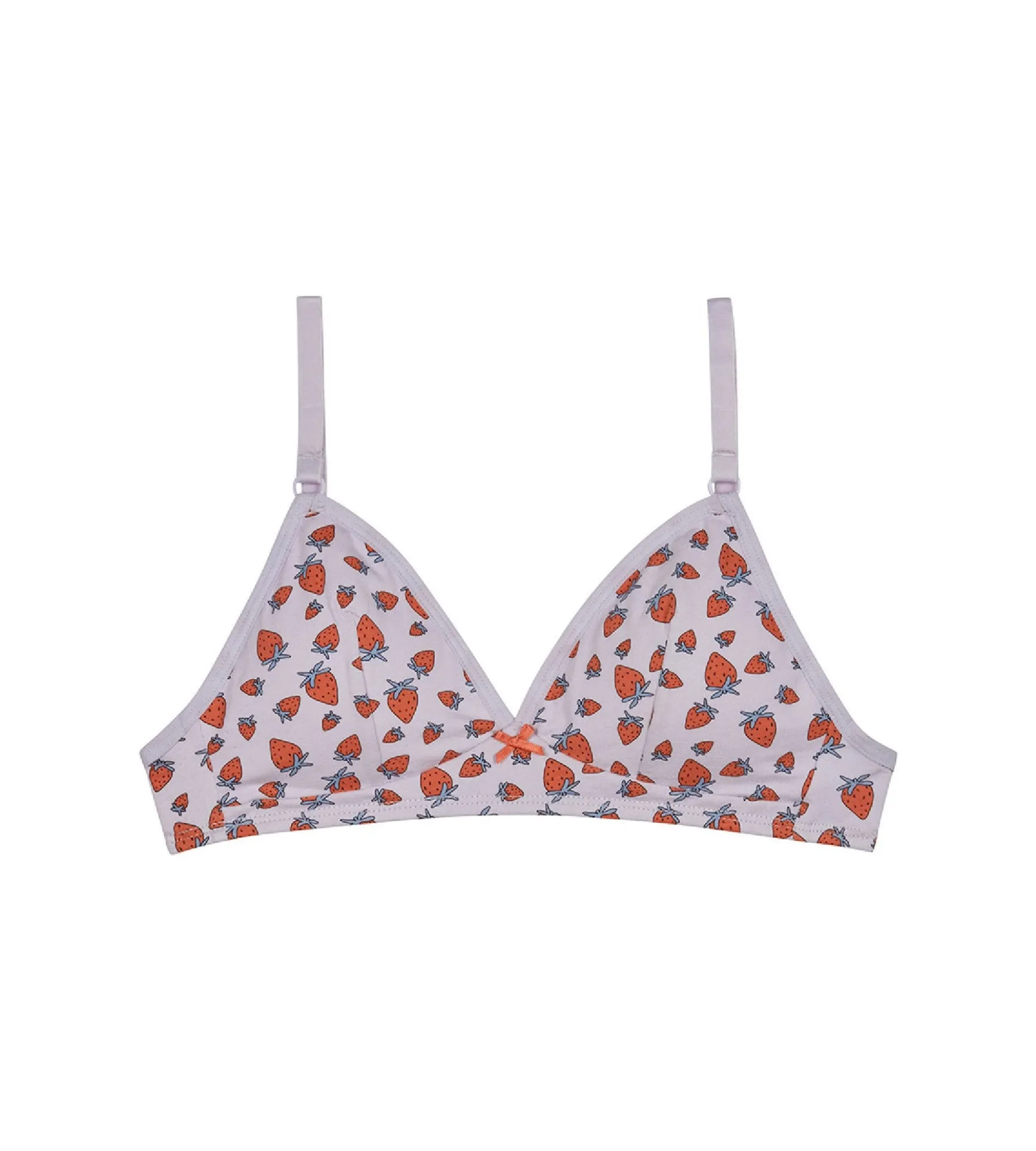 Soutien-gorge triangle coton stretch sans armature Fraises Les Pockets