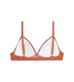 Soutien-gorge triangle fille motif cerise Jaune Les Pockets