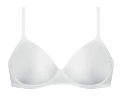 Soutien-gorge triangle sans armature en microfibre Blanc Dim Invisible