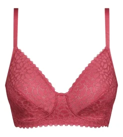 Soutien-gorge triangle sans armature dentelle florale Rose Daily Dentelle