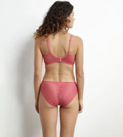 Soutien-gorge triangle sans armature dentelle florale Rose Daily Dentelle