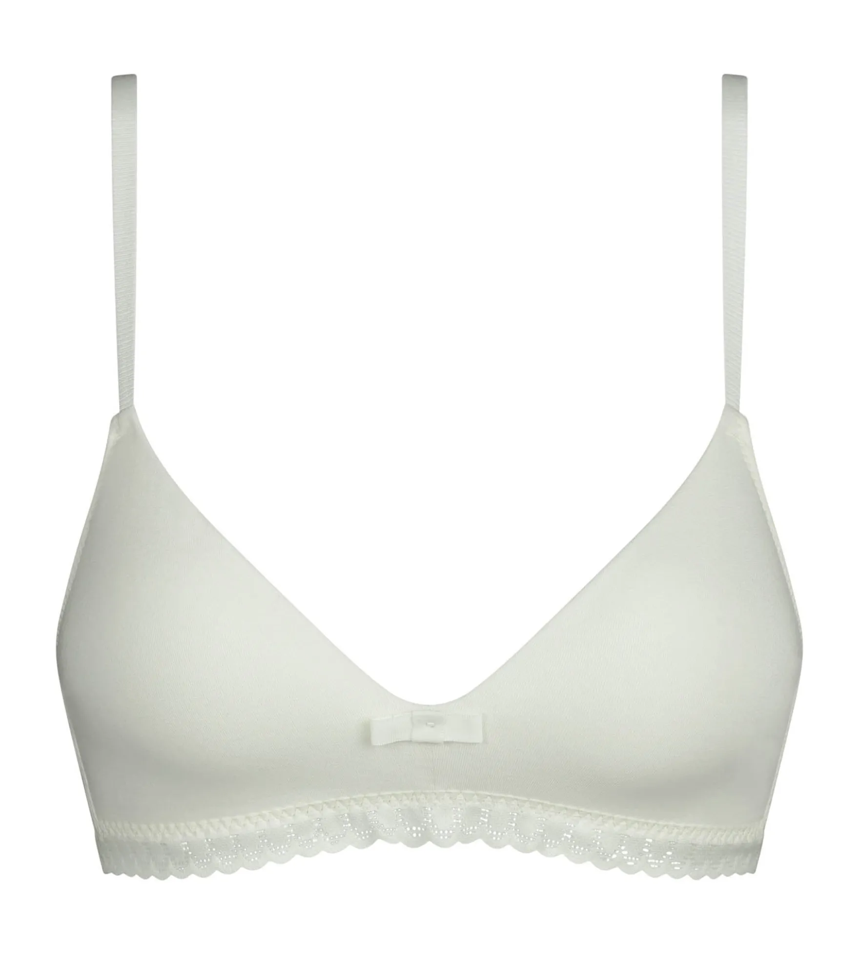 Soutien-gorge triangle sans armature Ivoire Daily Coton