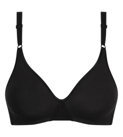 Soutien-gorge triangle sans armature en coton Noir Dim Daily
