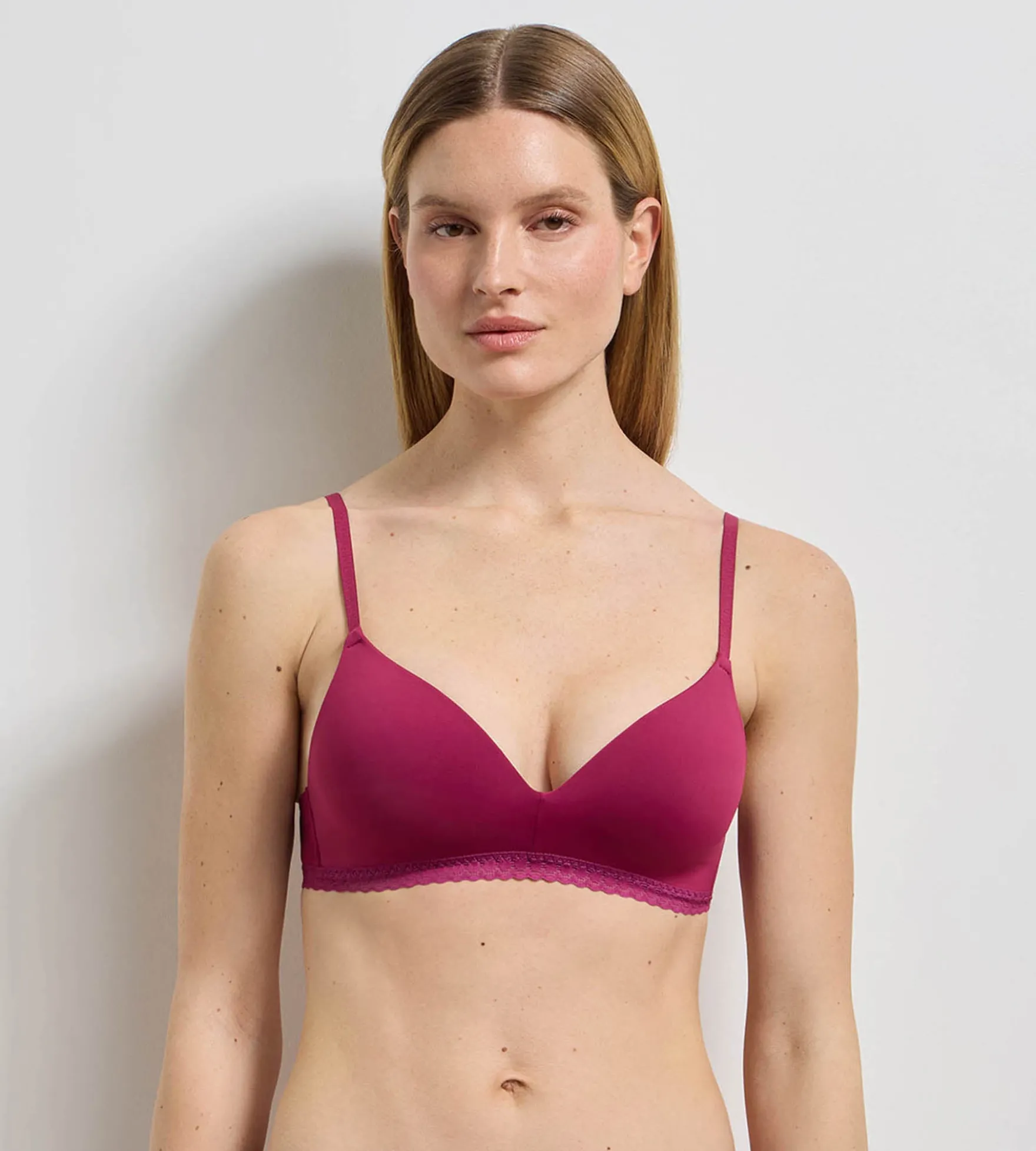 Soutien-gorge triangle sans armatures framboise intense Daily Micro