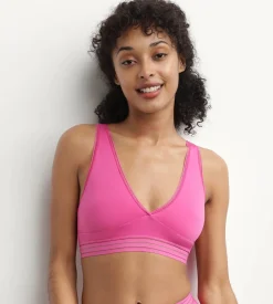 Soutien-gorge triangle sans armature en microfibre Fuchsia Oh My Dims