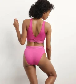 Soutien-gorge triangle sans armature en microfibre Fuchsia Oh My Dims