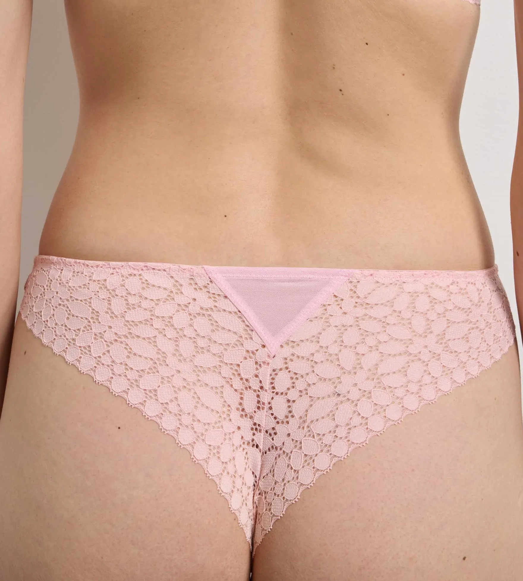 Tanga rose pétale Daily Dentelle