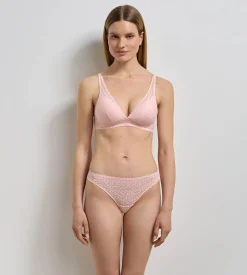 Tanga rose pétale Daily Dentelle